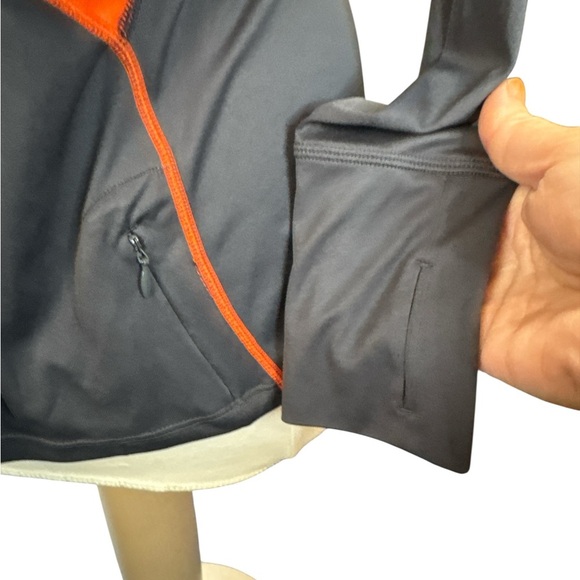 Marmot Charcoal and Tangerine Half-Zip Pullover - Picture 6 of 6